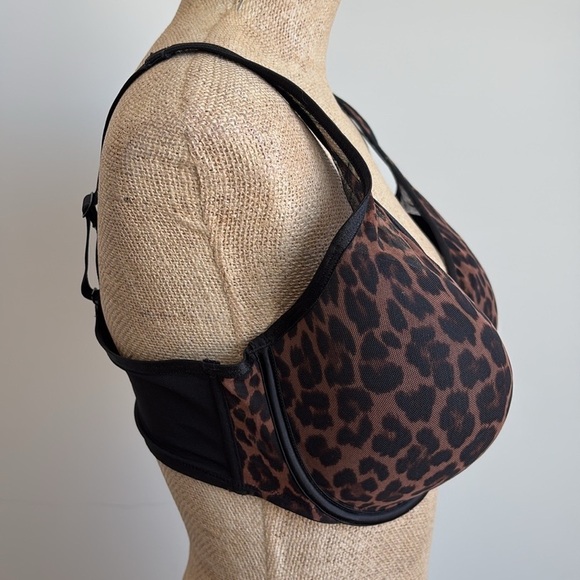 Curvy Couture Sheer Mesh Full Coverage Unlined Underwire Bra 38DD NEW! - Picture 4 of 7